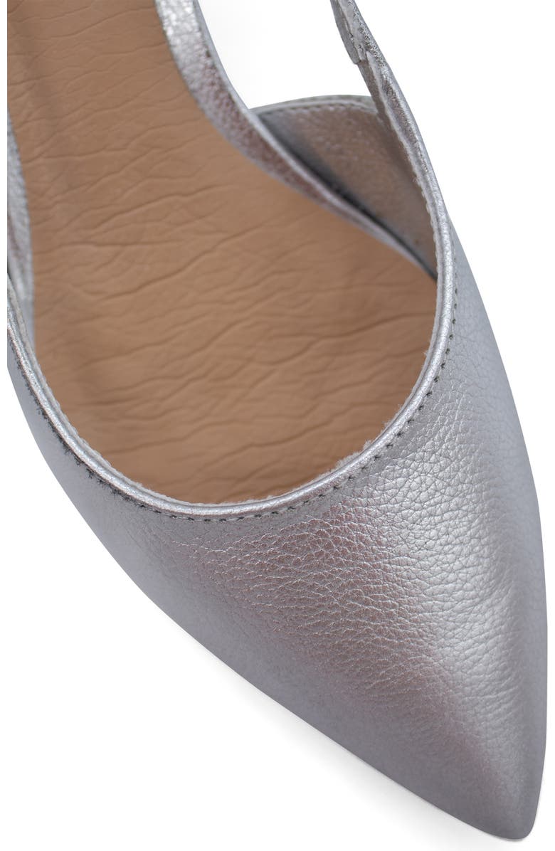 Bottero Botolivia Legacy Pointed Toe Slingback Pump, Alternate, color, Prata