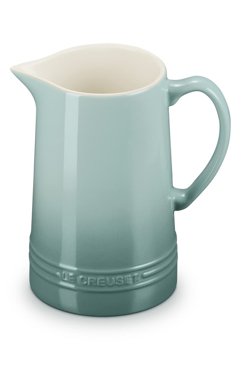 Le Creuset 1.6-Quart Stoneware Signature Pitcher, Alternate, color, Sea Salt