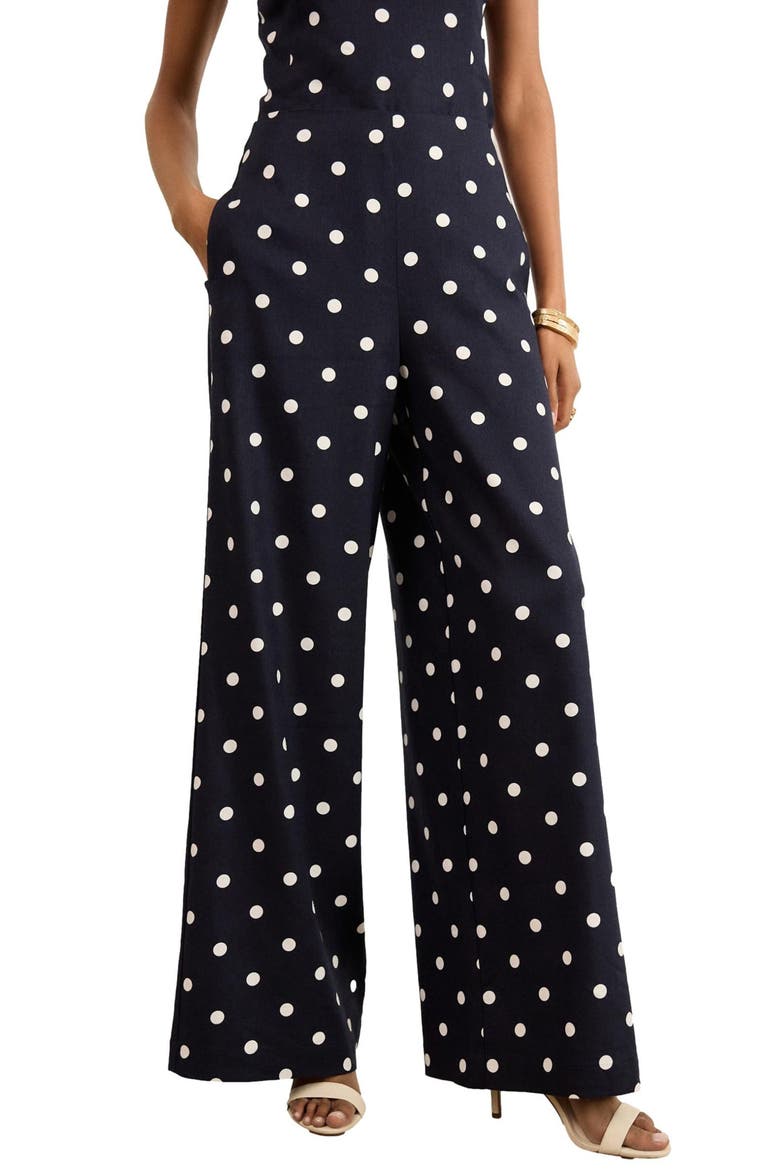 Textured Spot Pants, Main, color, BLACK