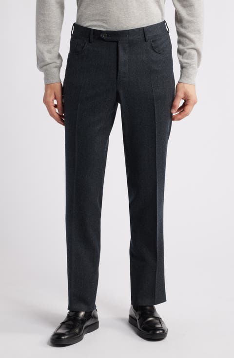 Impeccable Regular Fit Wool Pants (Regular & Big)