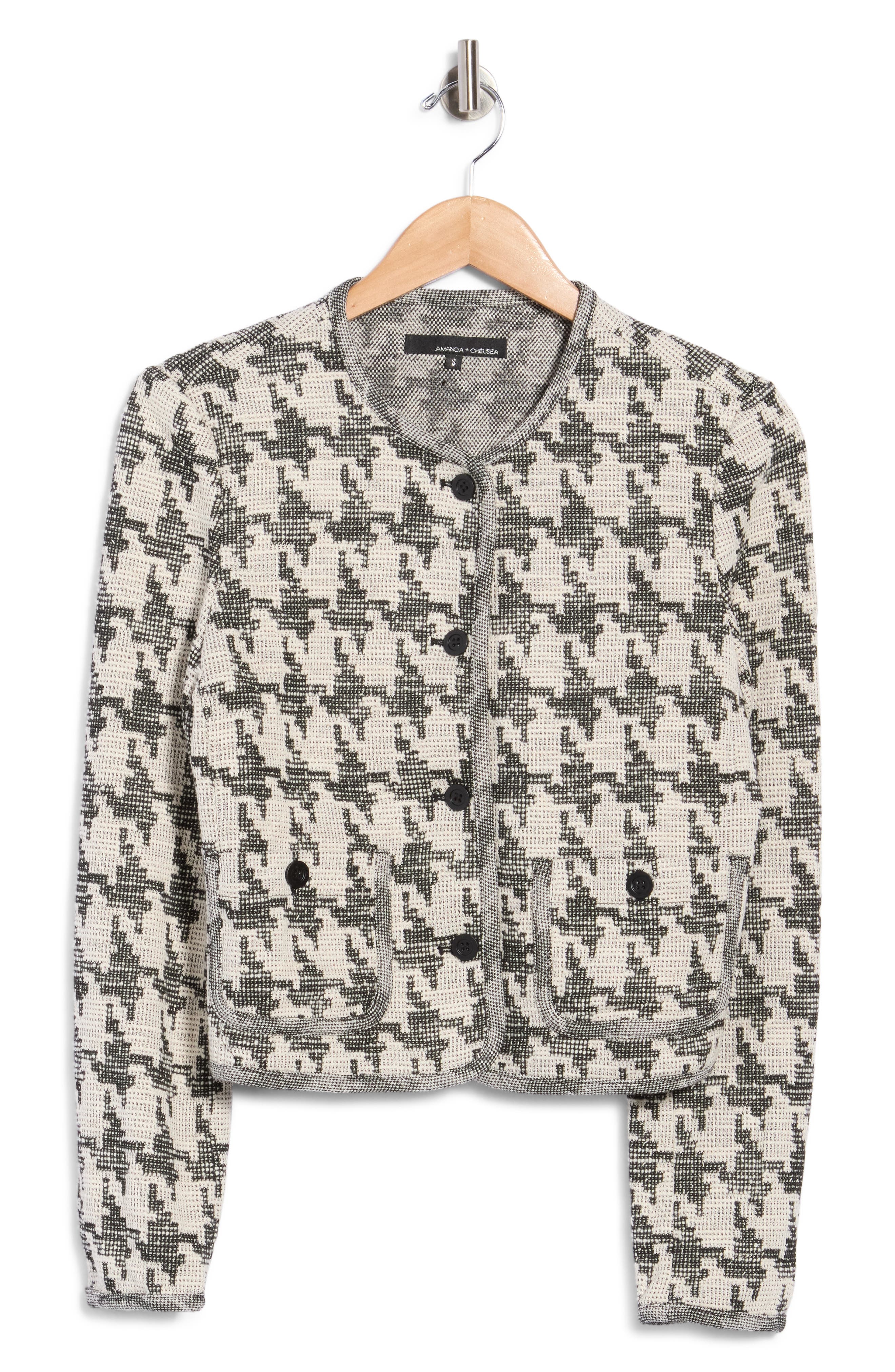 Cropped Patterned Jacket