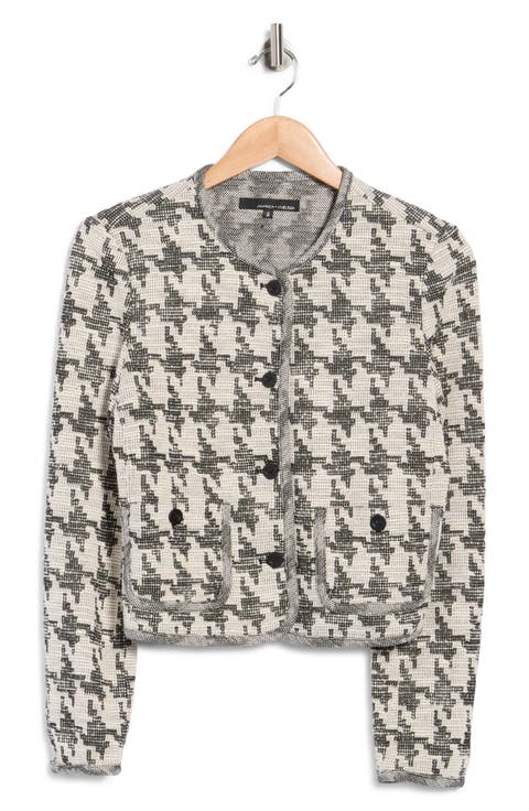 Cropped Patterned Jacket