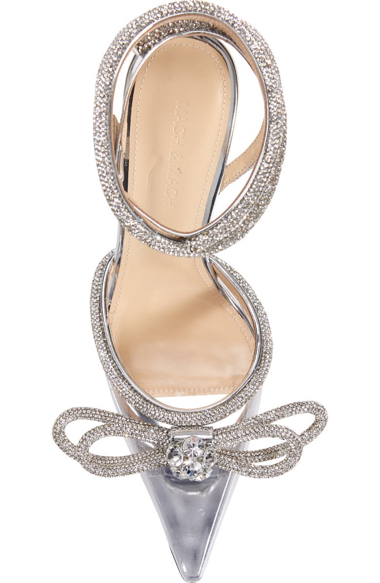 Mach & Mach Double Crystal Bow PVC Pump, Alternate, color,