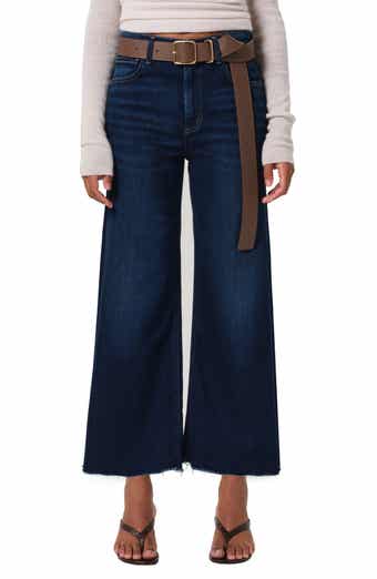 Citizens of Humanity Lyra Raw Hem High Waist Crop Wide Leg Jeans