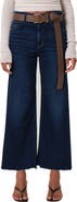 Citizens of Humanity Lyra Raw Hem High Waist Crop Wide Leg Jeans