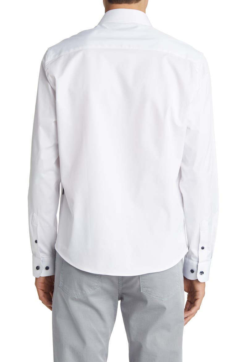 DRY TOUCH® Performance Button-Up Shirt, Alternate, color, WHITE