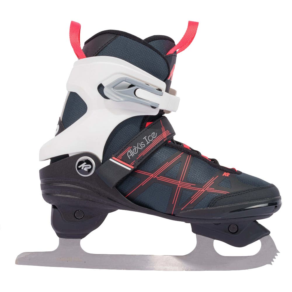 K2 Alexis Ice Figure Blade Womens Ice Skates, Alternate, color, Gray/Pink