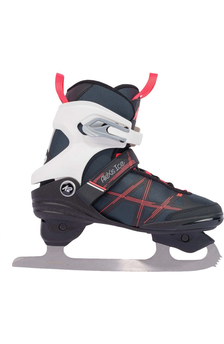 K2 Alexis Ice Figure Blade Womens Ice Skates, Alternate, color, Gray/Pink