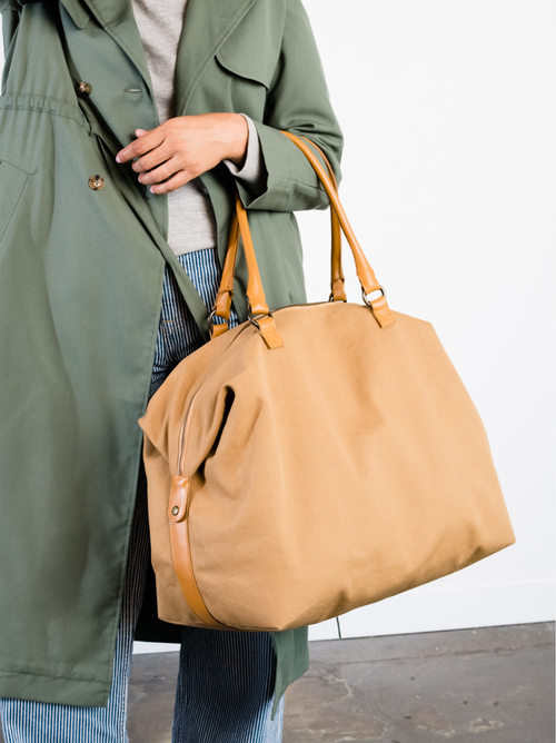 Able Song Carry-on Weekender In Tan