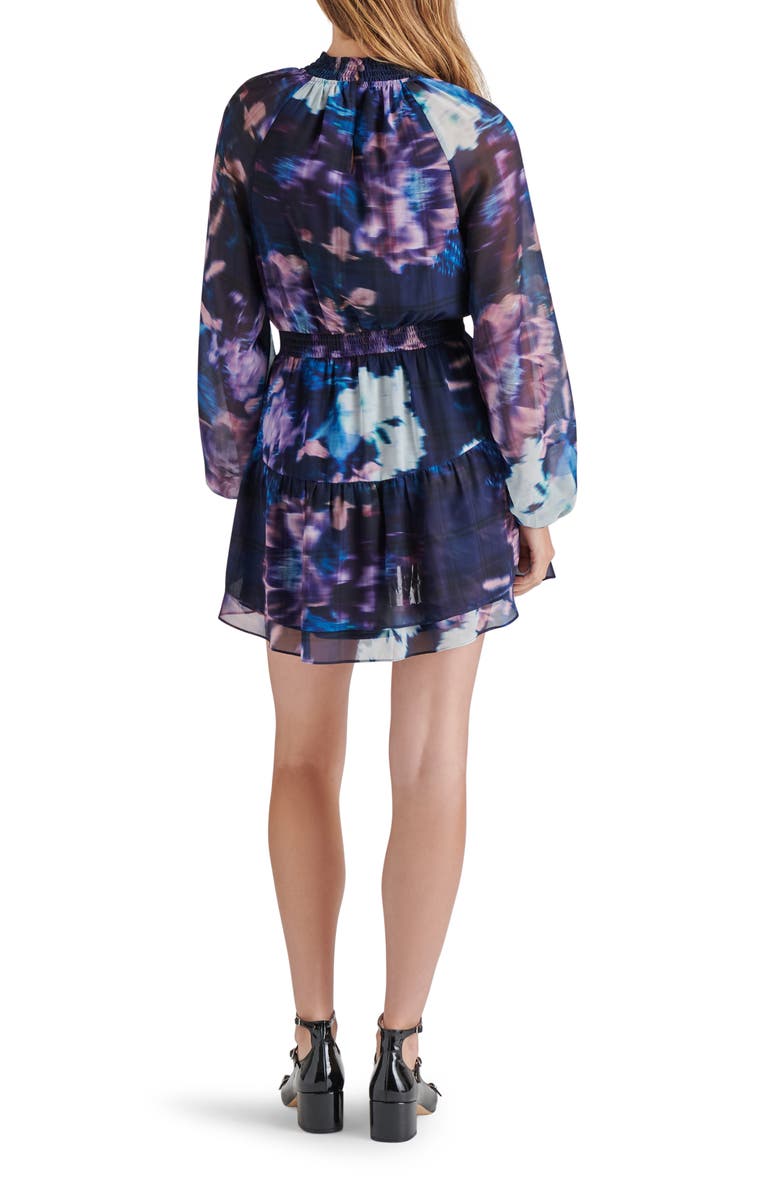 Rylan Print Long Sleeve Minidress