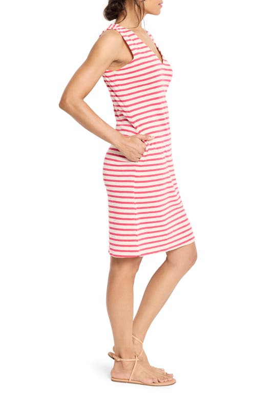 Shop Nzt By Nic+zoe Stripe Sleeveless Cotton & Modal Tank Dress