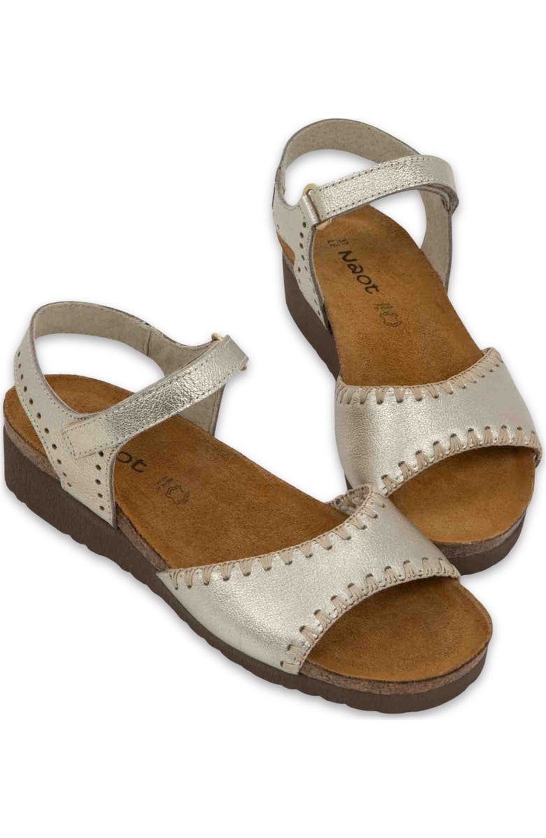 Naot Luna Sandal, Alternate, color, Gold Radiant Leather