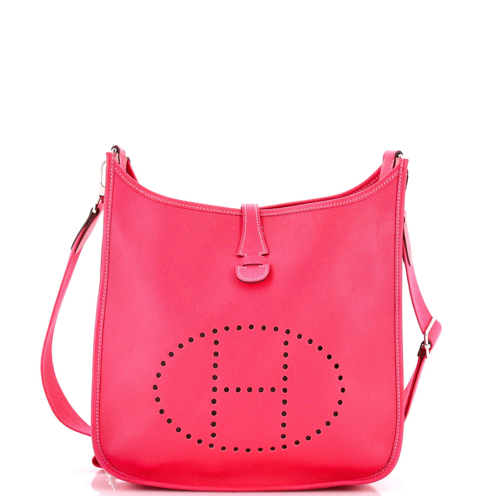 Pre-Owned Hermes Evelyne Bag Gen III Epsom PM, Main, color, Rose Tyrien