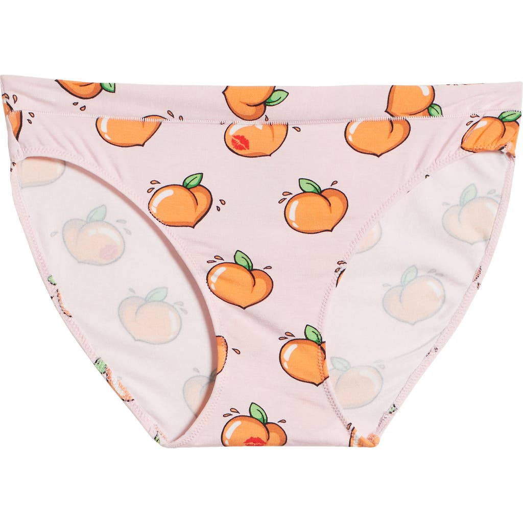 Meundies Feelfree Bikini In Kiss My Peach