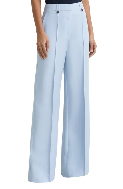 Reiss Magda Pleated Flared Pants in Blue at Nordstrom, Size 6