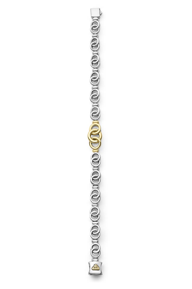 Interlocking Circle Bracelet, Alternate, color, TWO-TONE