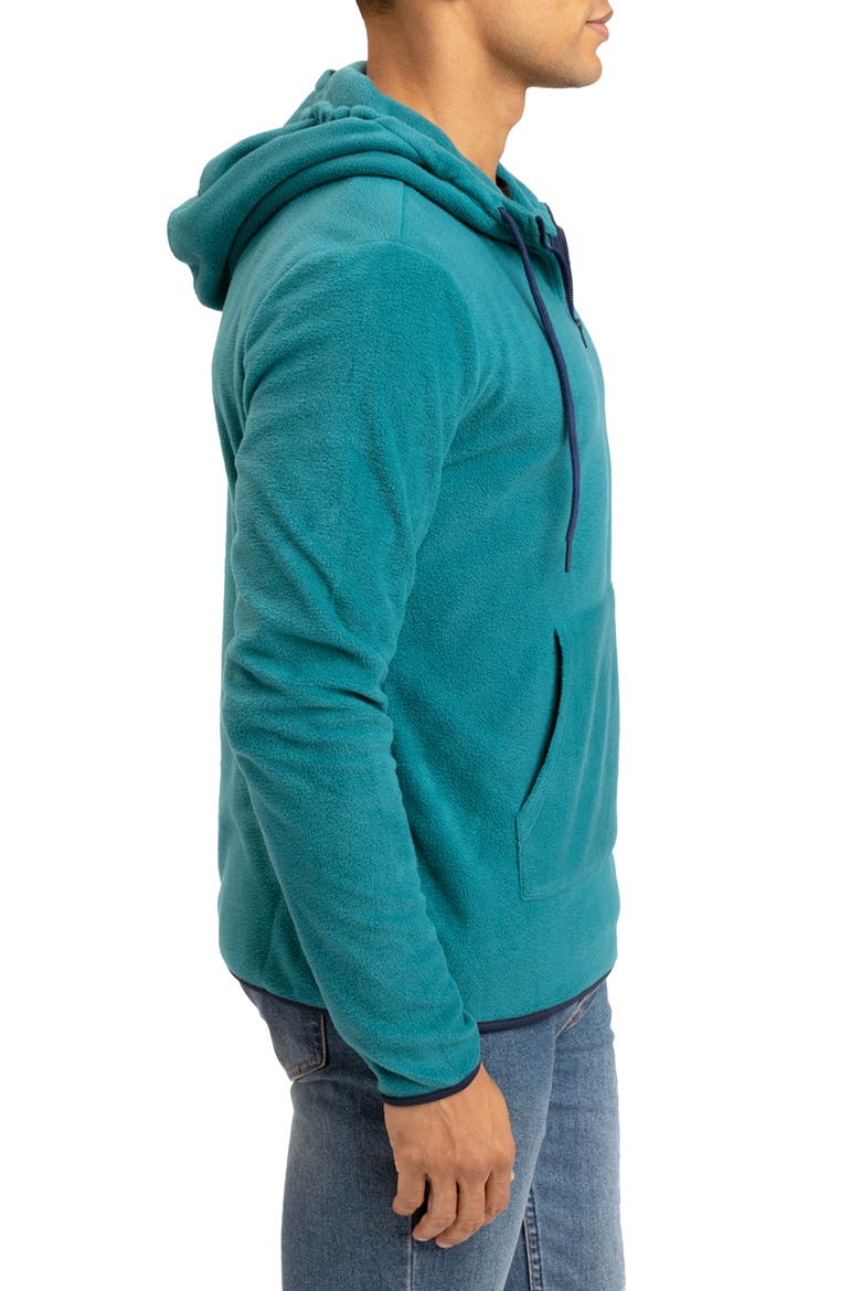 Forest Fleece Half Zip Hoodie, Alternate, color, PARROTFISH