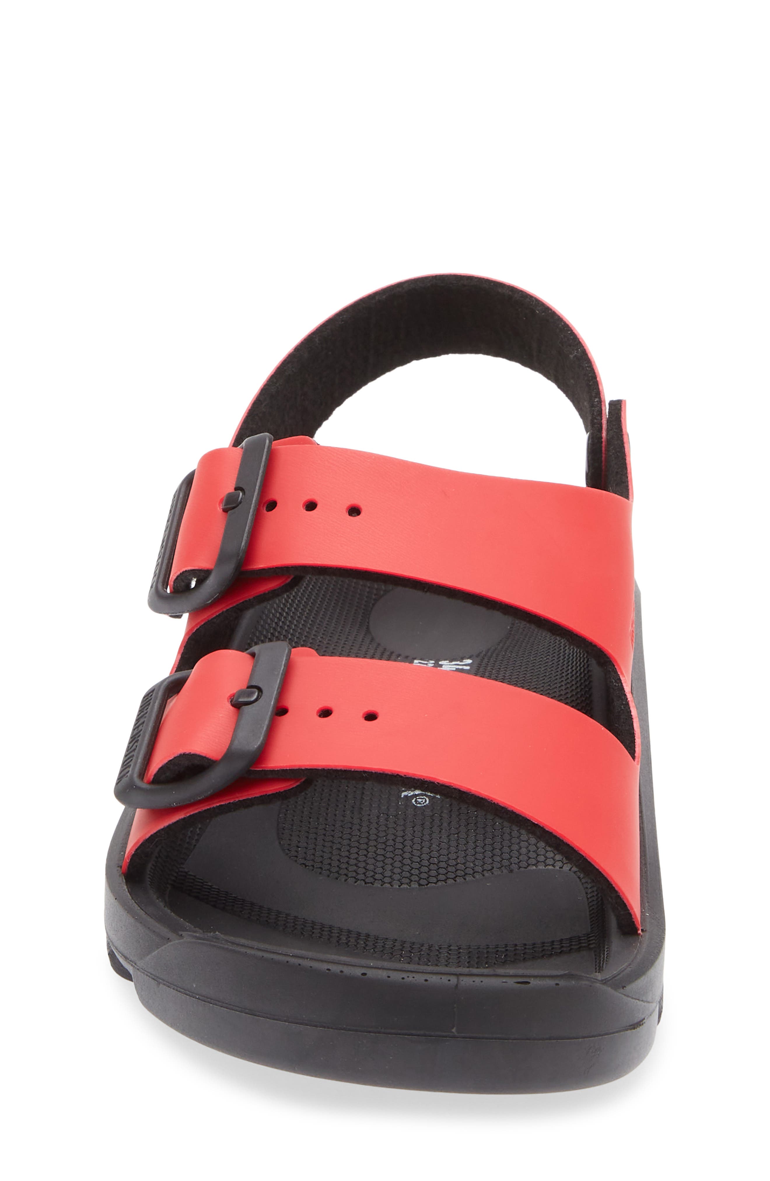 Birkenstock Kids' Mogami Slingback Sandal, Alternate, color, Active Red/ Black