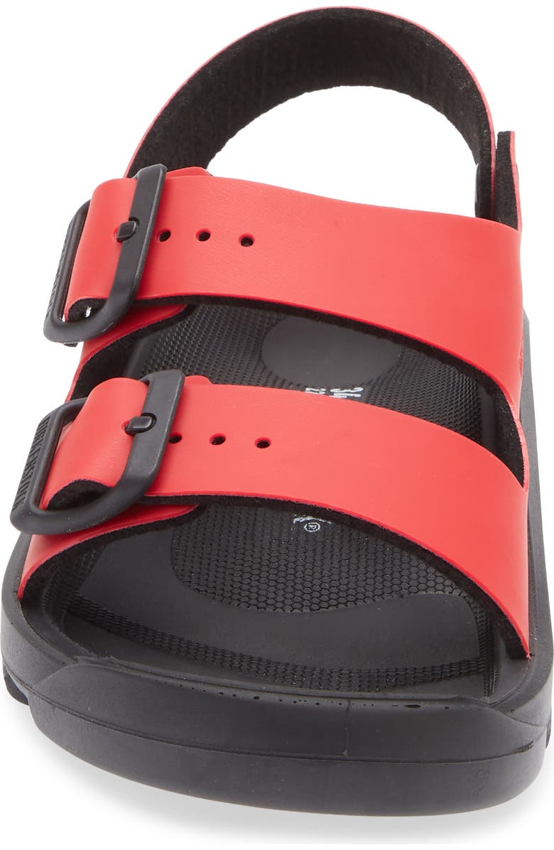 Birkenstock Kids' Mogami Slingback Sandal, Alternate, color, Active Red/ Black