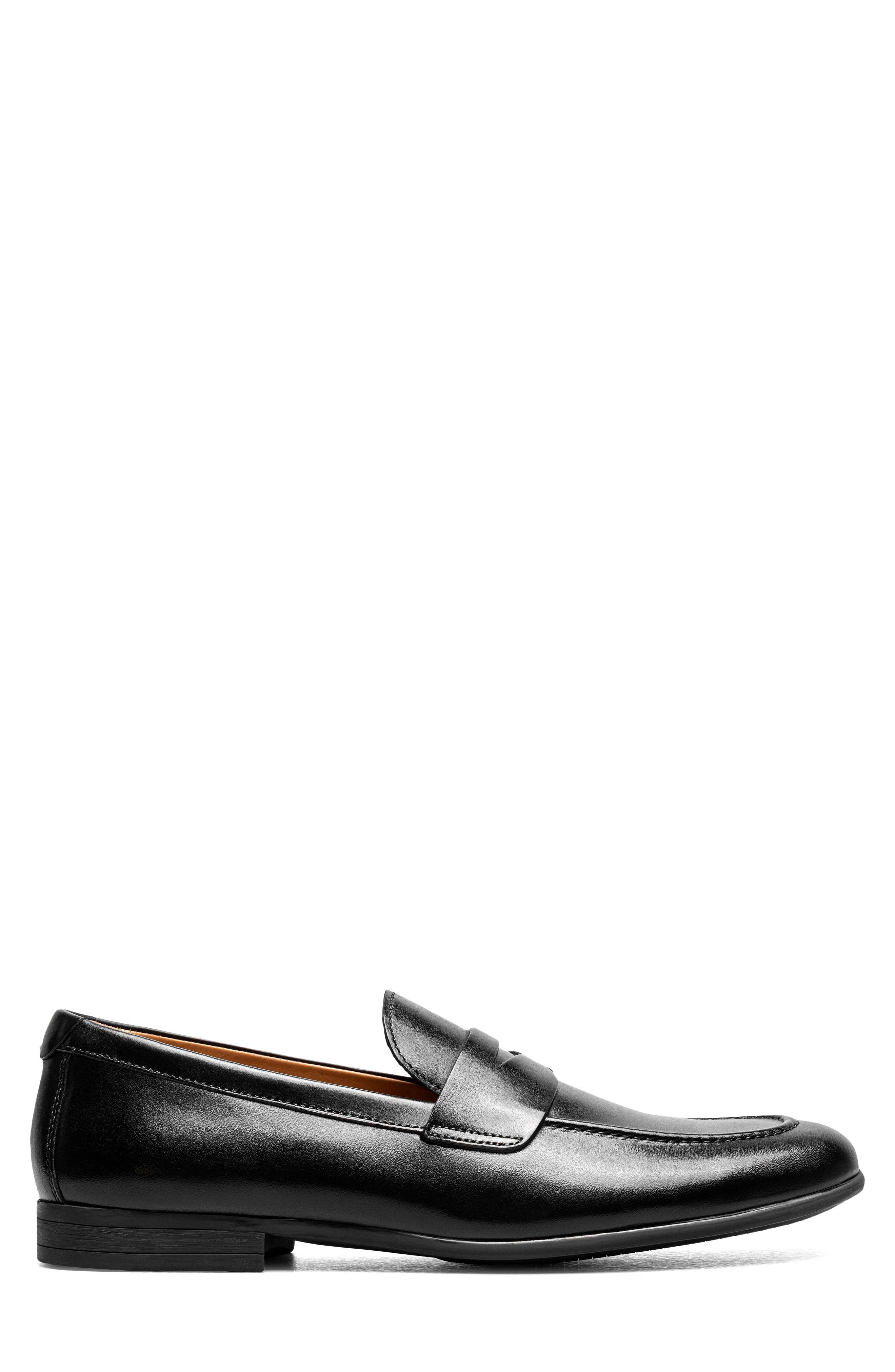 Florsheim Modena Moc Toe Penny Loafer, Alternate, color, Black