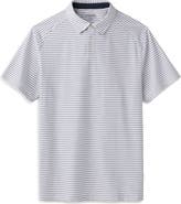 Rhone Commuter Stripe Slim Fit Performance Polo