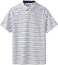 Rhone Commuter Stripe Slim Fit Performance Polo