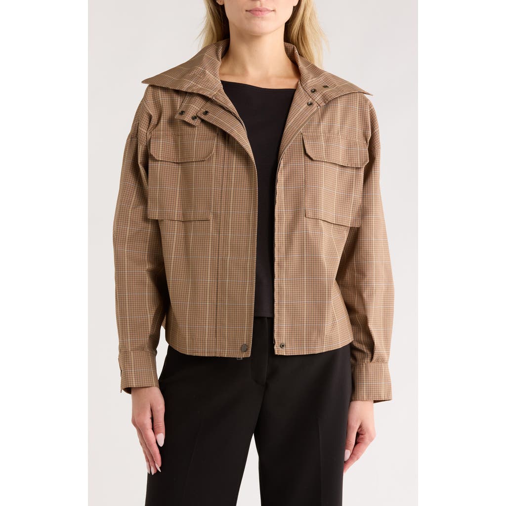 Theory Belted Cargo Jacket In Brown