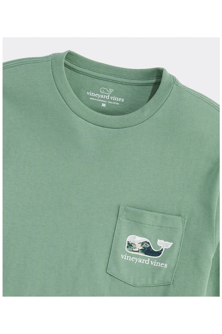 Low Country Whale Graphic Pocket T-Shirt, Alternate, color, OLIVE DUSK