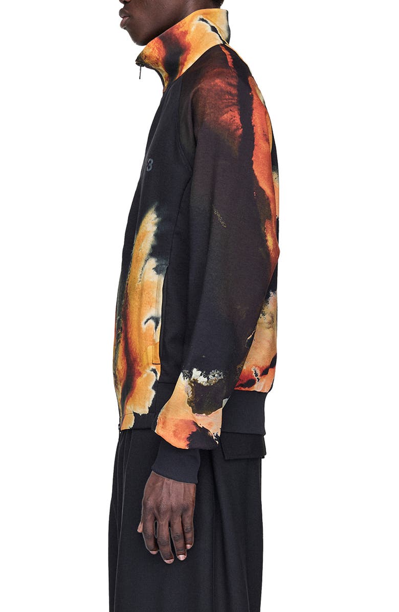 Y-3 Allover Print 3-Stripes Track Jacket, Alternate, color, Black/ Multicolor