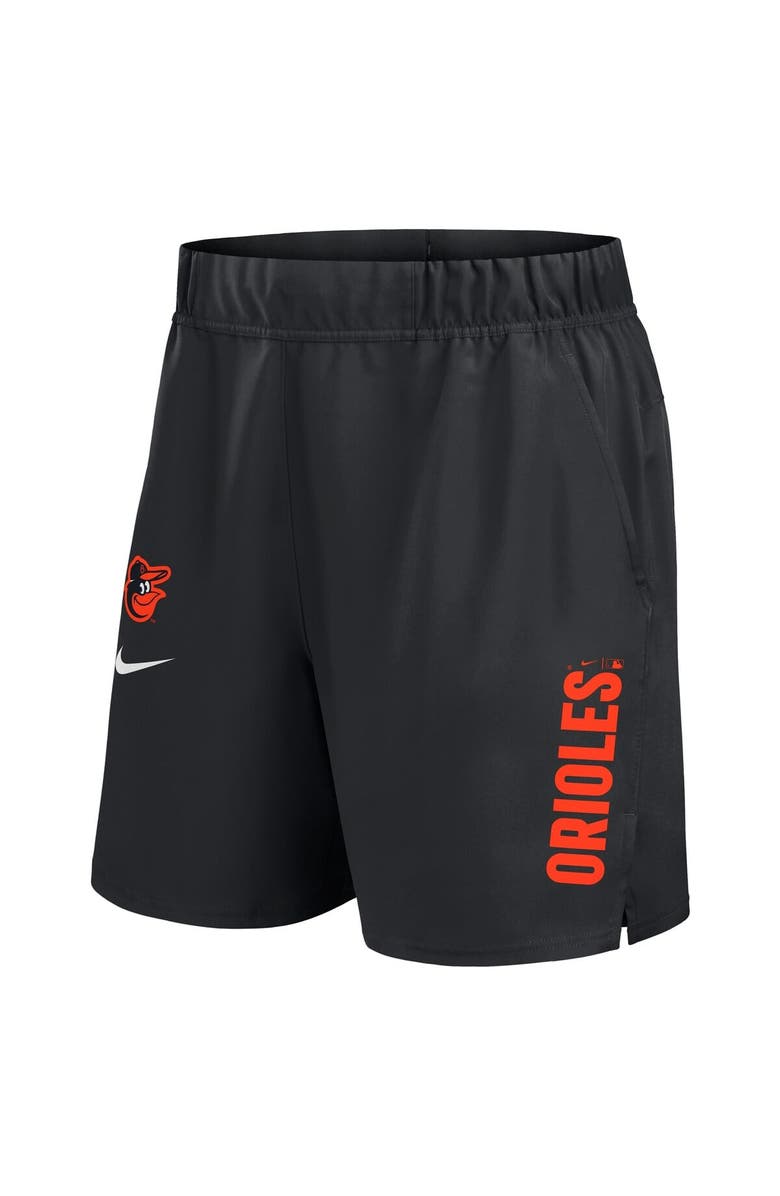 Nike Men's Nike Black Baltimore Orioles Woven Victory Performance Shorts, Alternate, color, Black