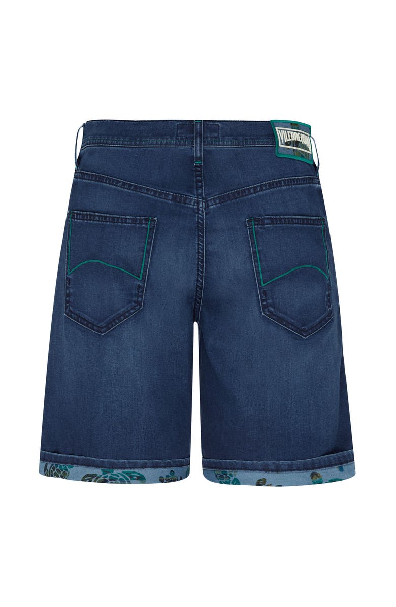 Vilebrequin Men's Tahiti Turtle Denim Shorts, Alternate, color, Med Denim W2