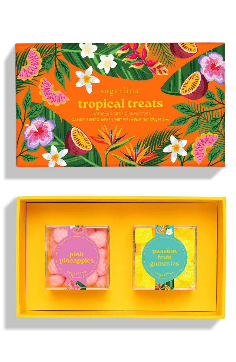 sugarfina Tropical Treats 2-Piece Bento Box, Main, color, 
