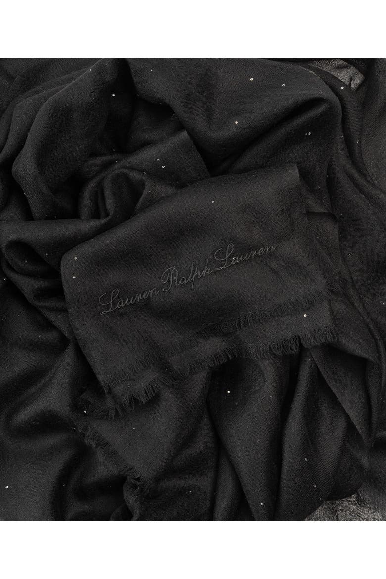Pinstripe Mini Sequin Wrap, Alternate, color, Black