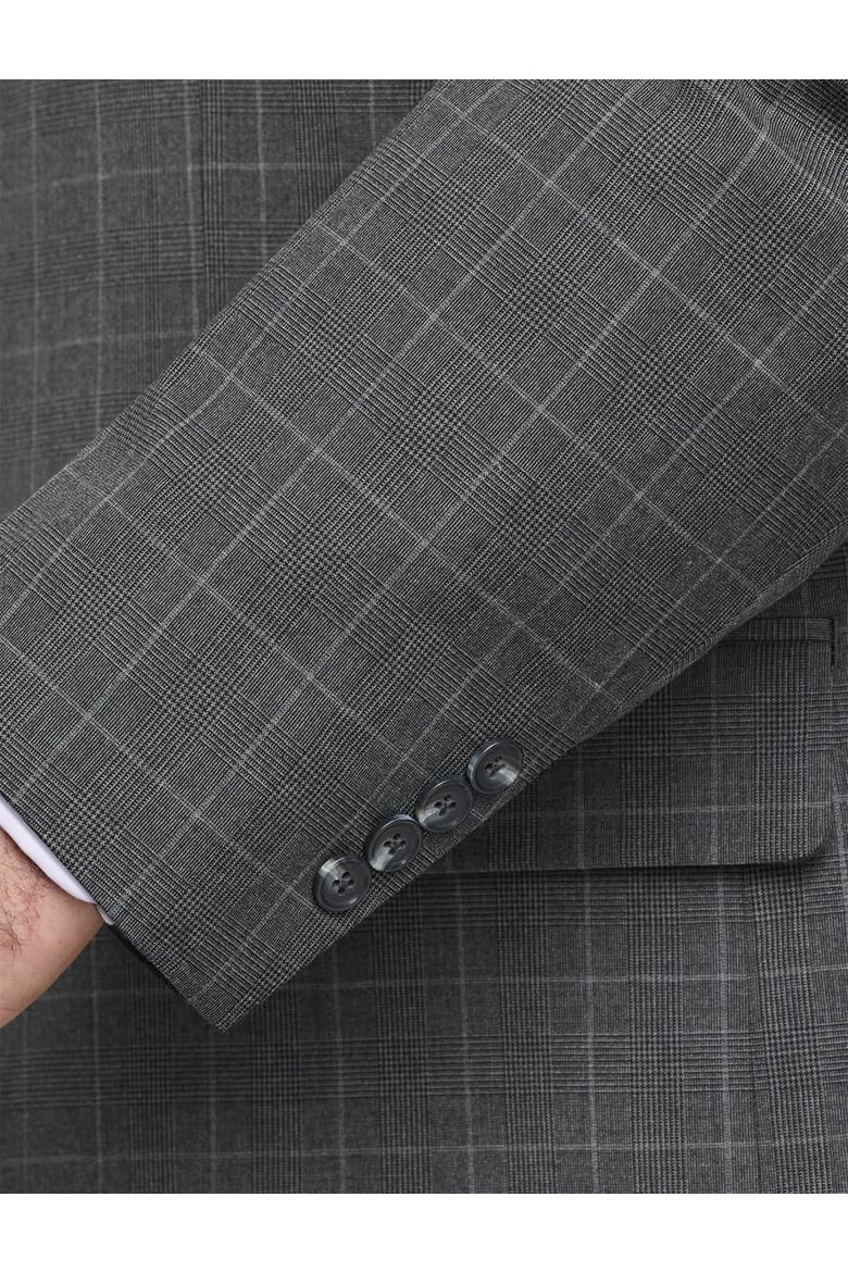 Houndstooth Jacket-Relaxer Suit Jacket, Alternate, color, GREY