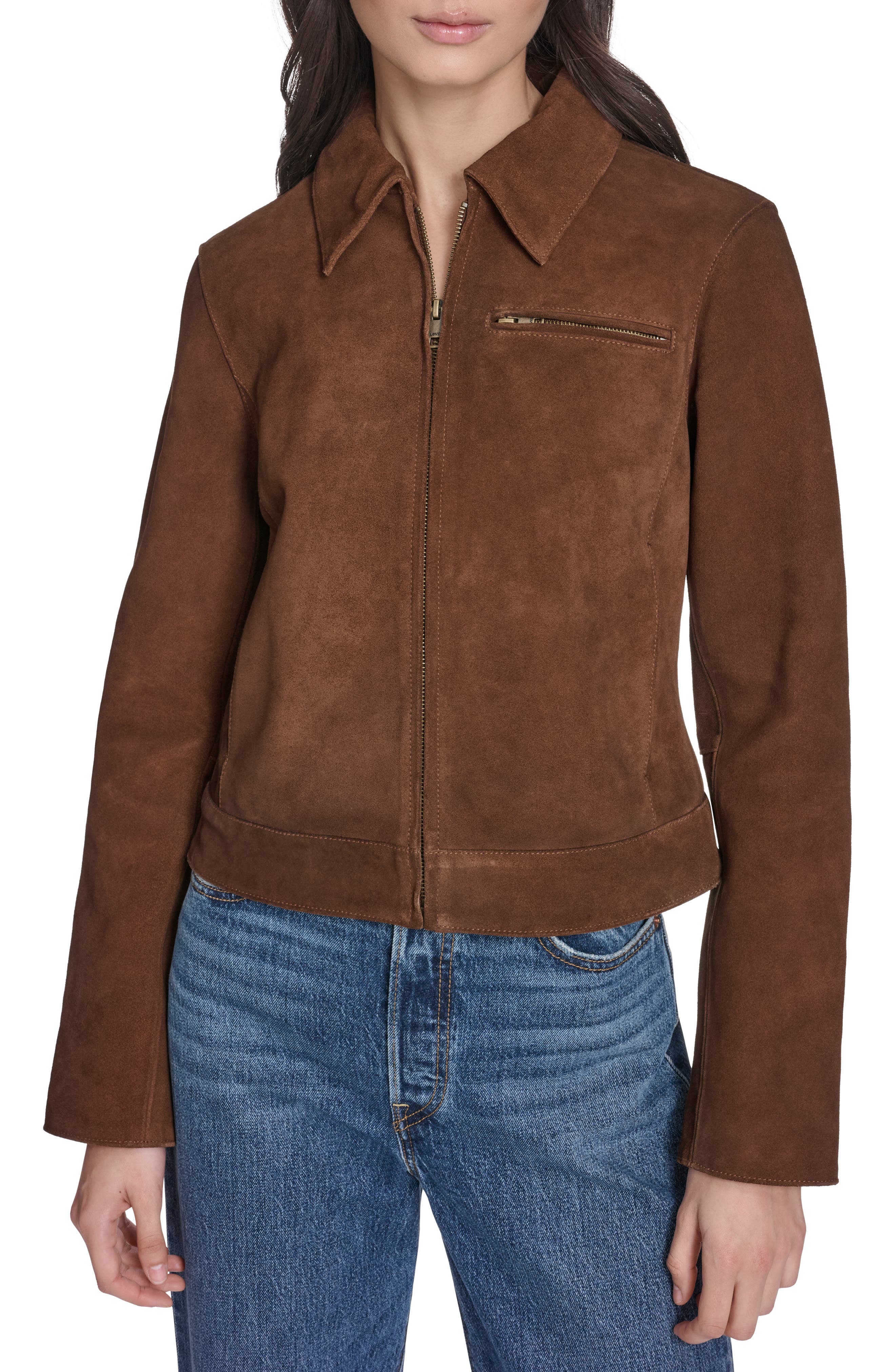 Leather Zip Jacket - image 3