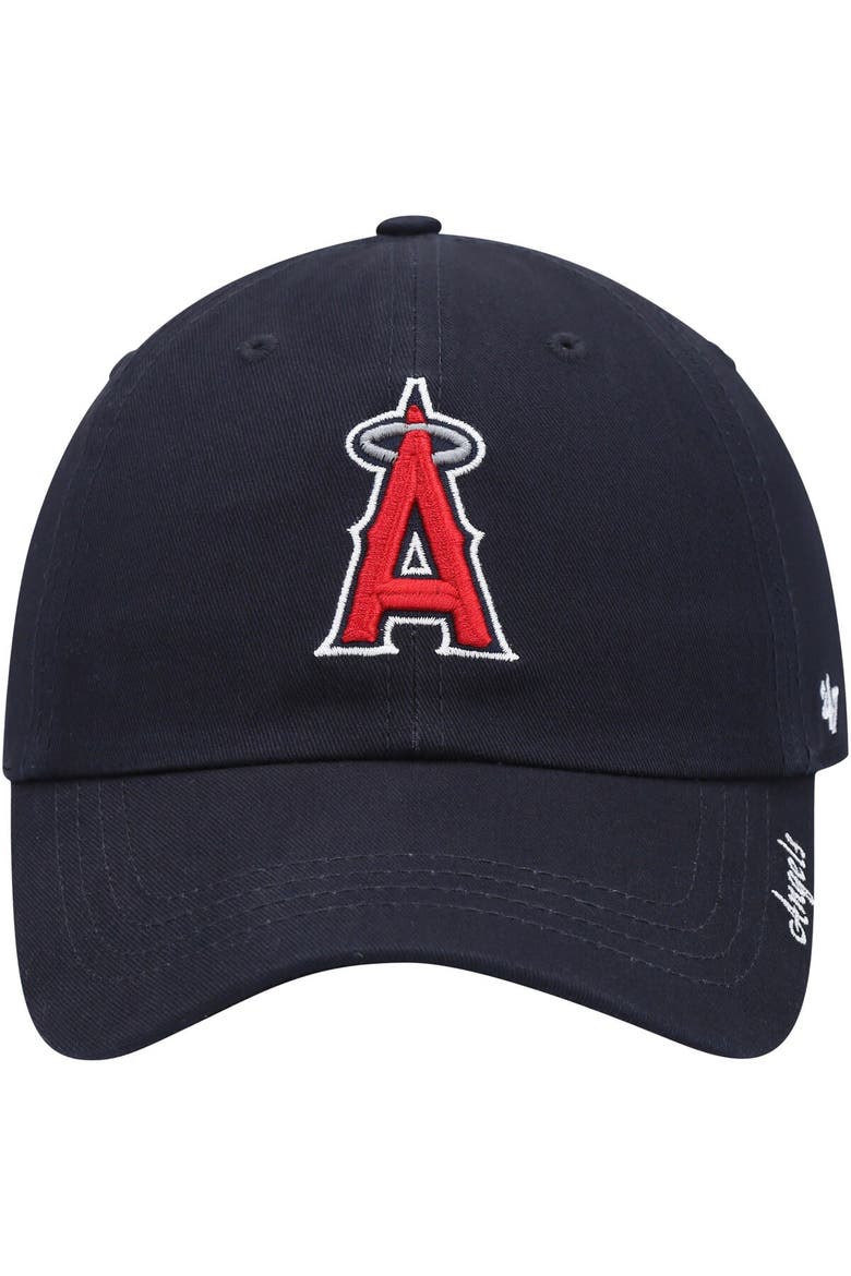 Women's '47 Navy Los Angeles Angels Team Miata Clean Up Adjustable Hat, Alternate, color, Navy