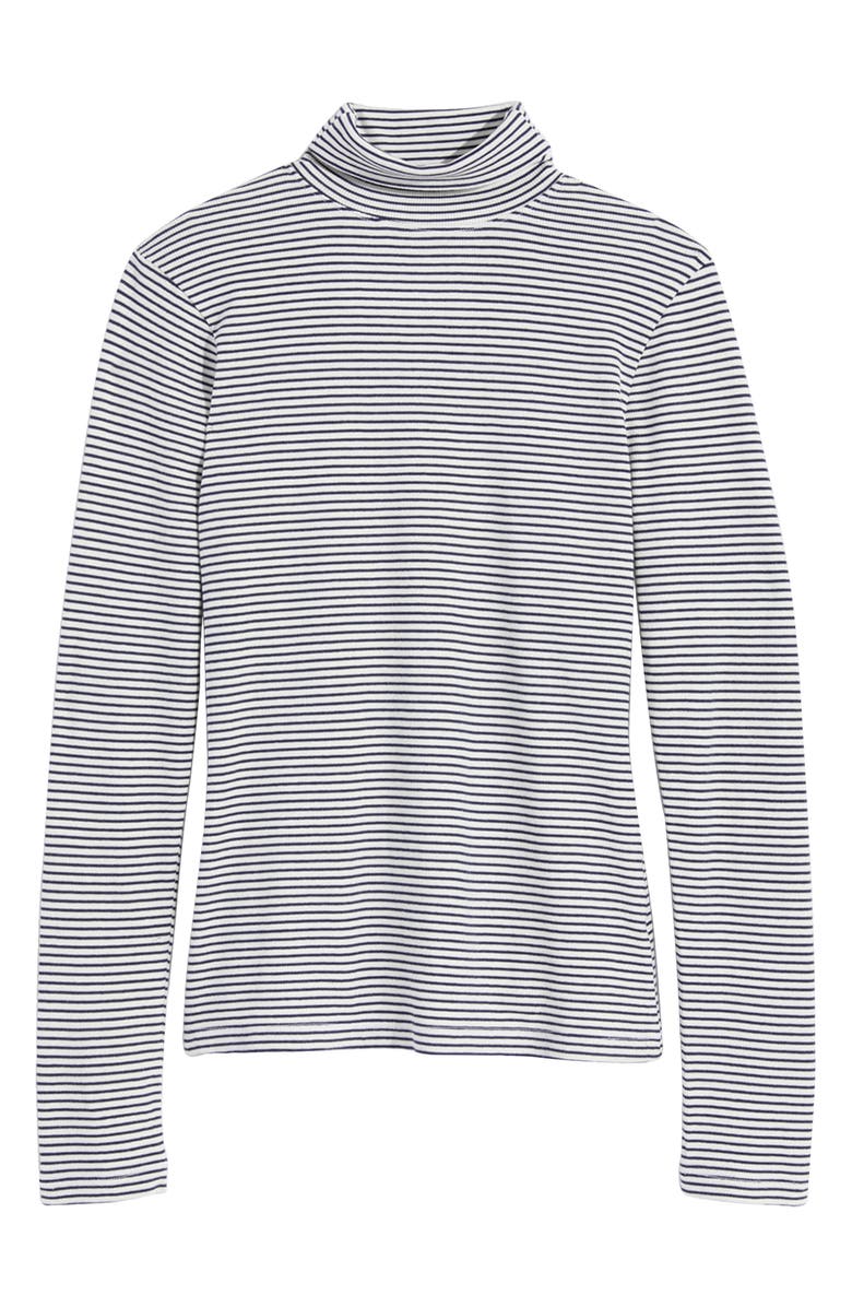 vineyard vines Stripe Rib Cotton Turtleneck, Alternate, color,