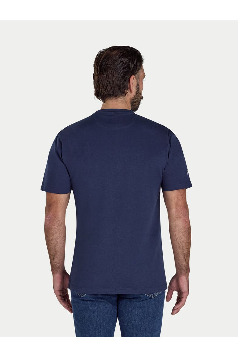 Embroidered Mountains T-Shirt, Alternate, color, Navy Marl