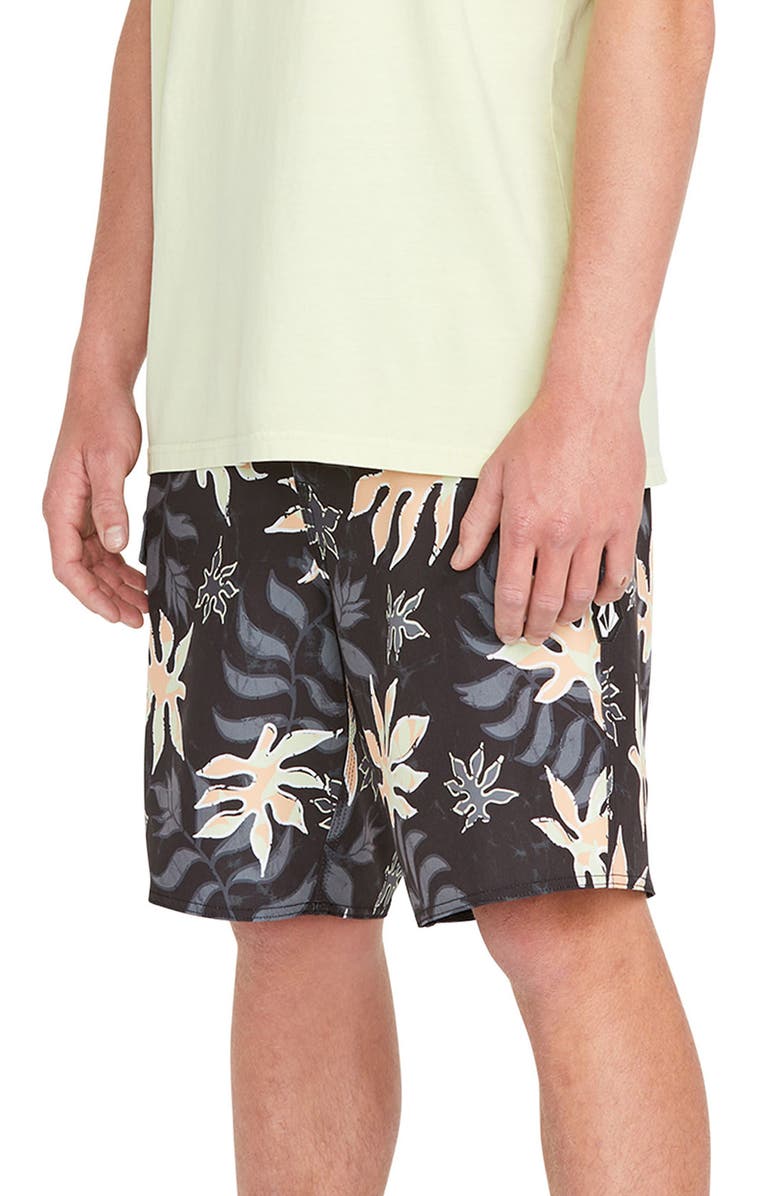 Volcom Floral Motion Mod-Tech Board Shorts, Main, color, 