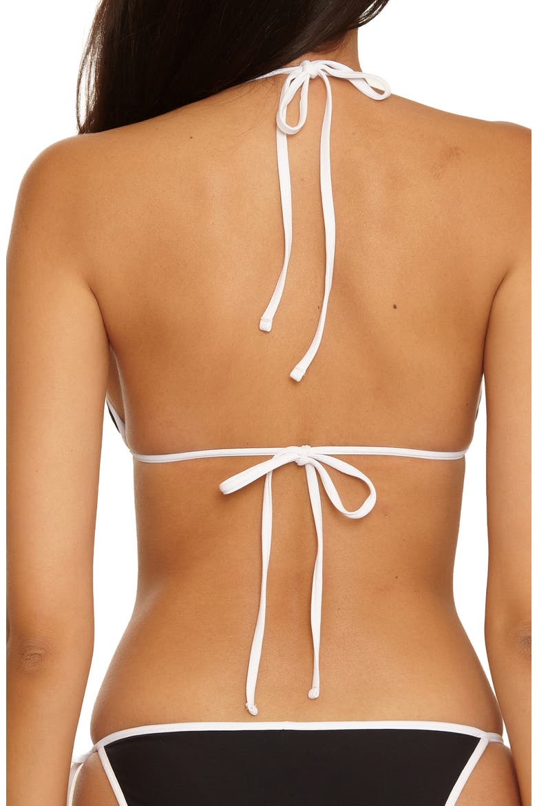 Sport Mode Triangle Bikini Top, Alternate, color, BLACK
