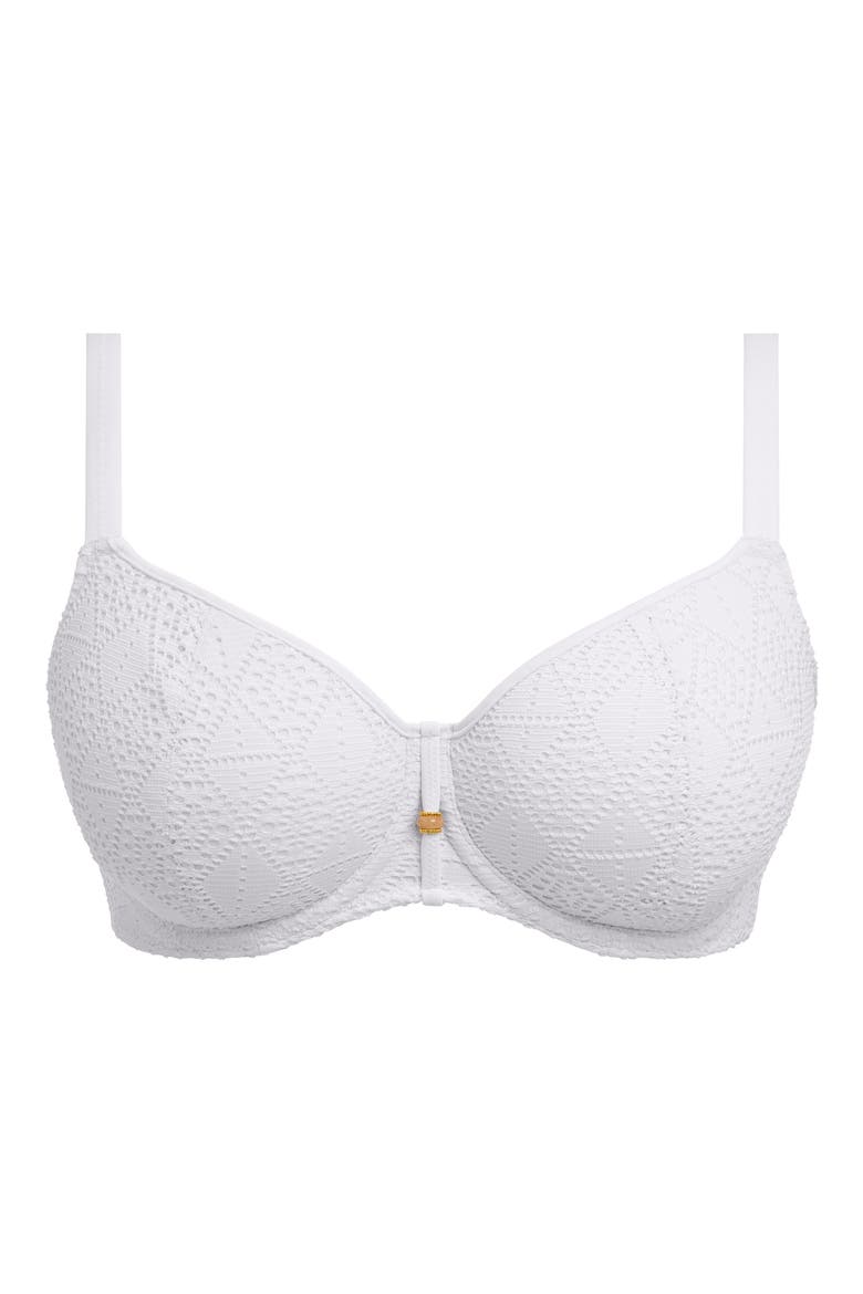 Nomad Nights Underwire Sweetheart Neck Bikini Top, Alternate, color, WHITE