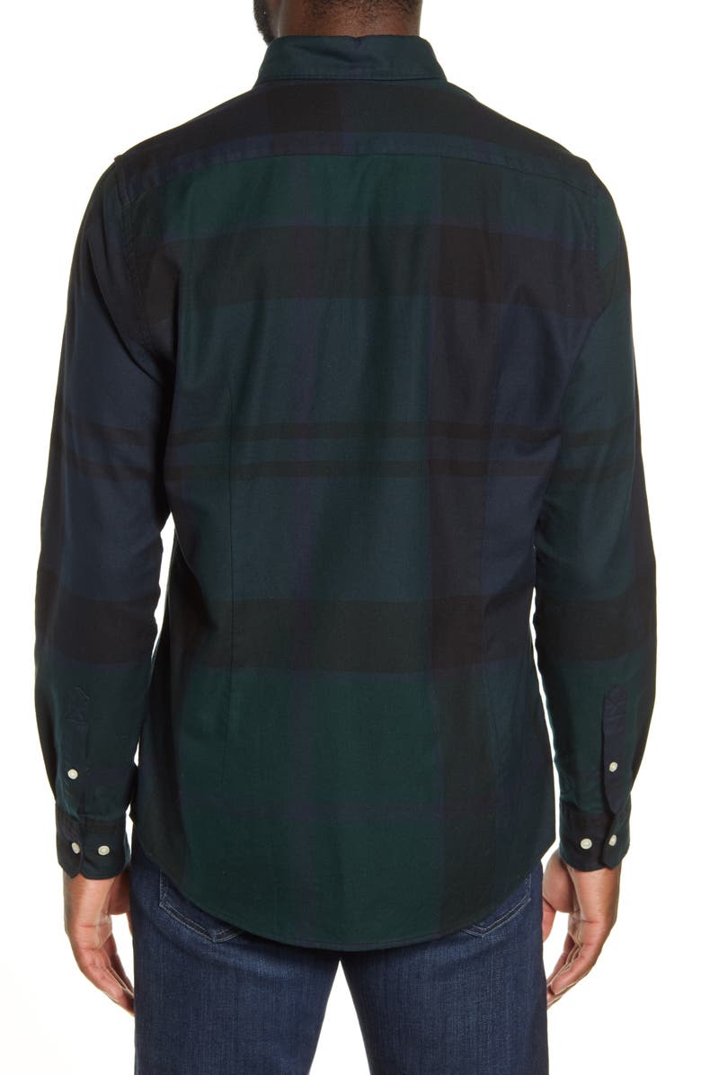 Barbour Dunoon Tailored Fit Button-Down Cotton Shirt, Alternate, color,