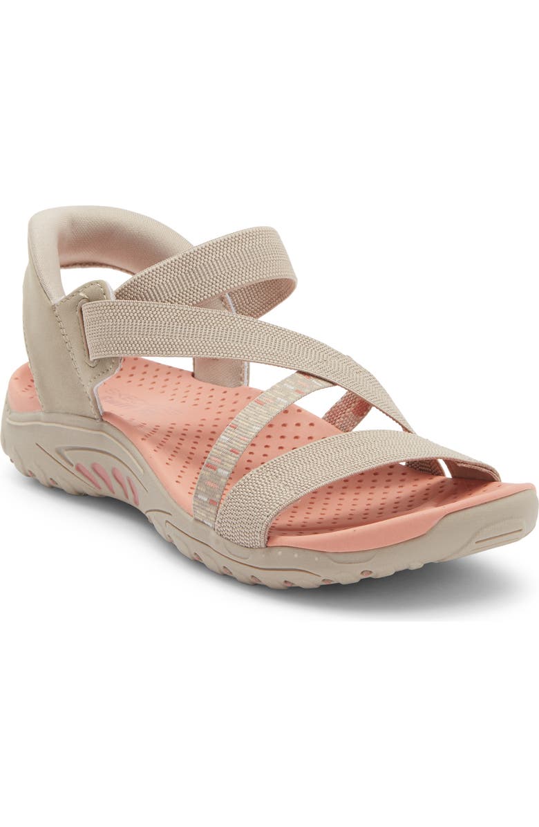SKECHERS Reggae Swift Fit Sandal, Main, color, Taupe