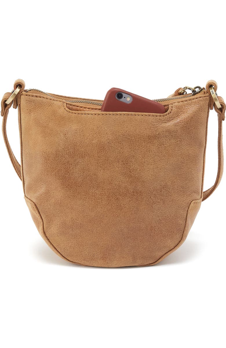 HOBO Lexi Leather Crossbody Bag, Alternate, color, Whiskey