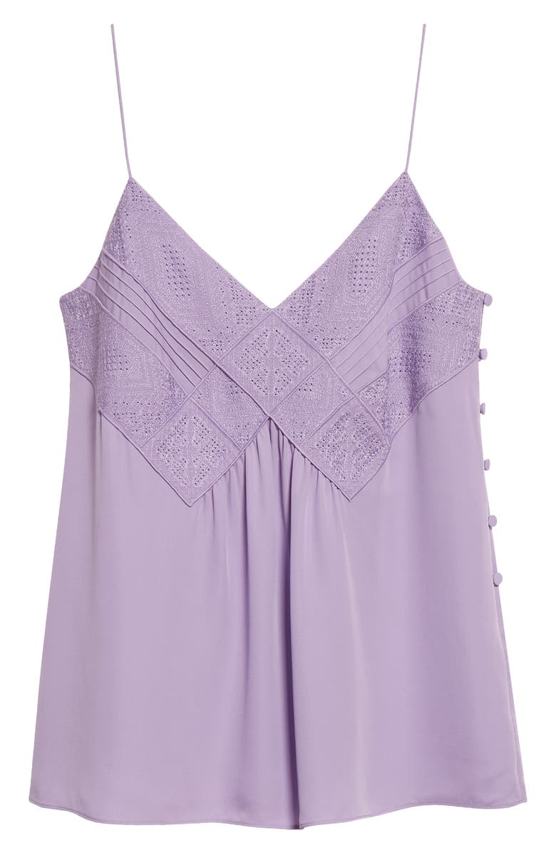 Lafayette 148 New York Boheme Embroidered Silk Camisole, Alternate, color,