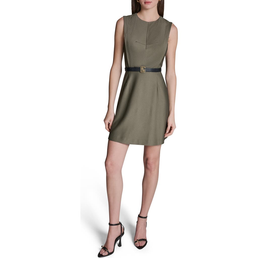Bcbg Sleeveless Belted Minidress In Green