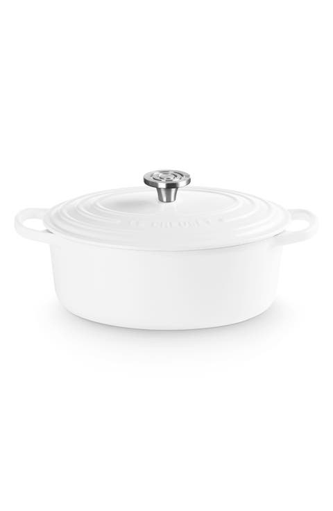 Enameled Cast Iron Oval Dutch Oven