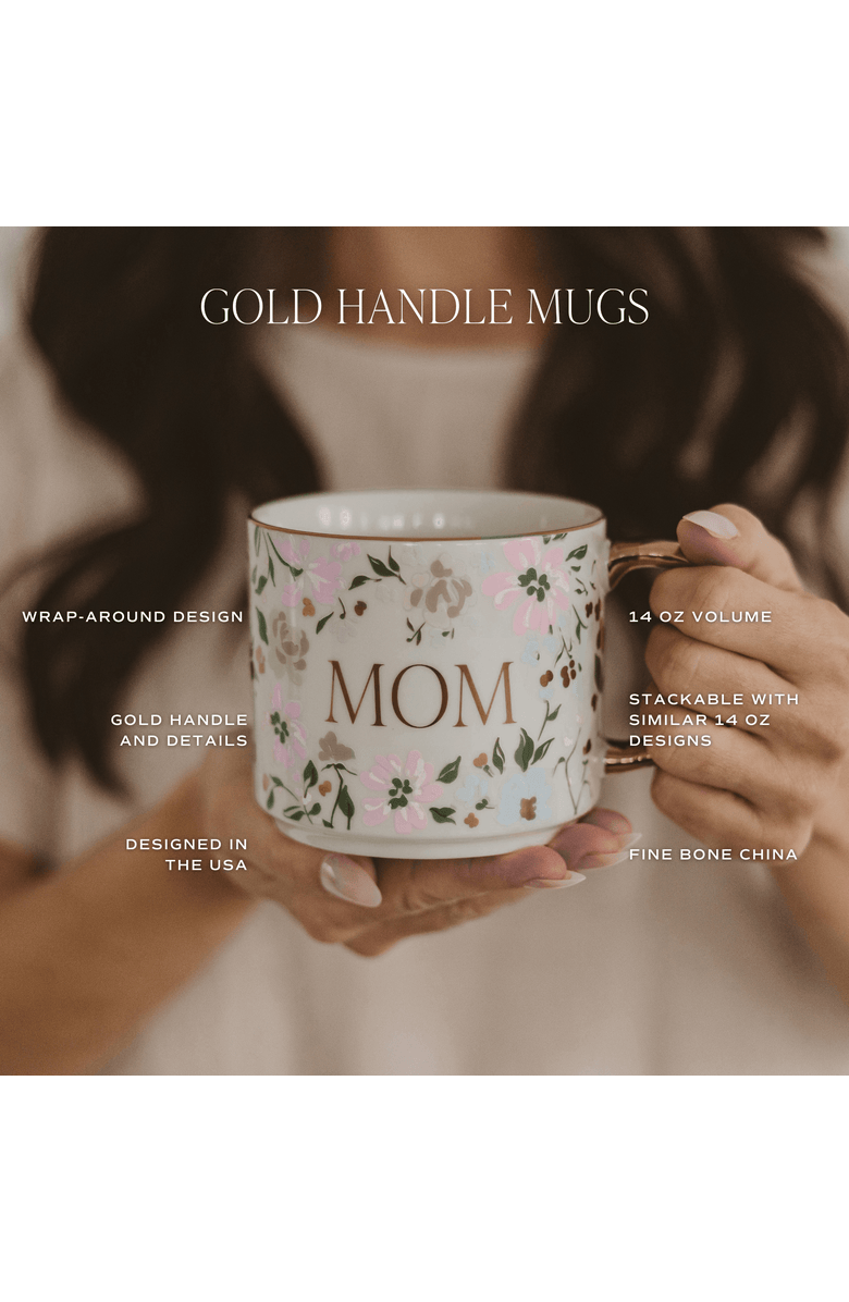 SWEET WATER DECOR Patterned 14 oz Gold Handle Coffee Mug, Alternate, color, Best Mom Ever