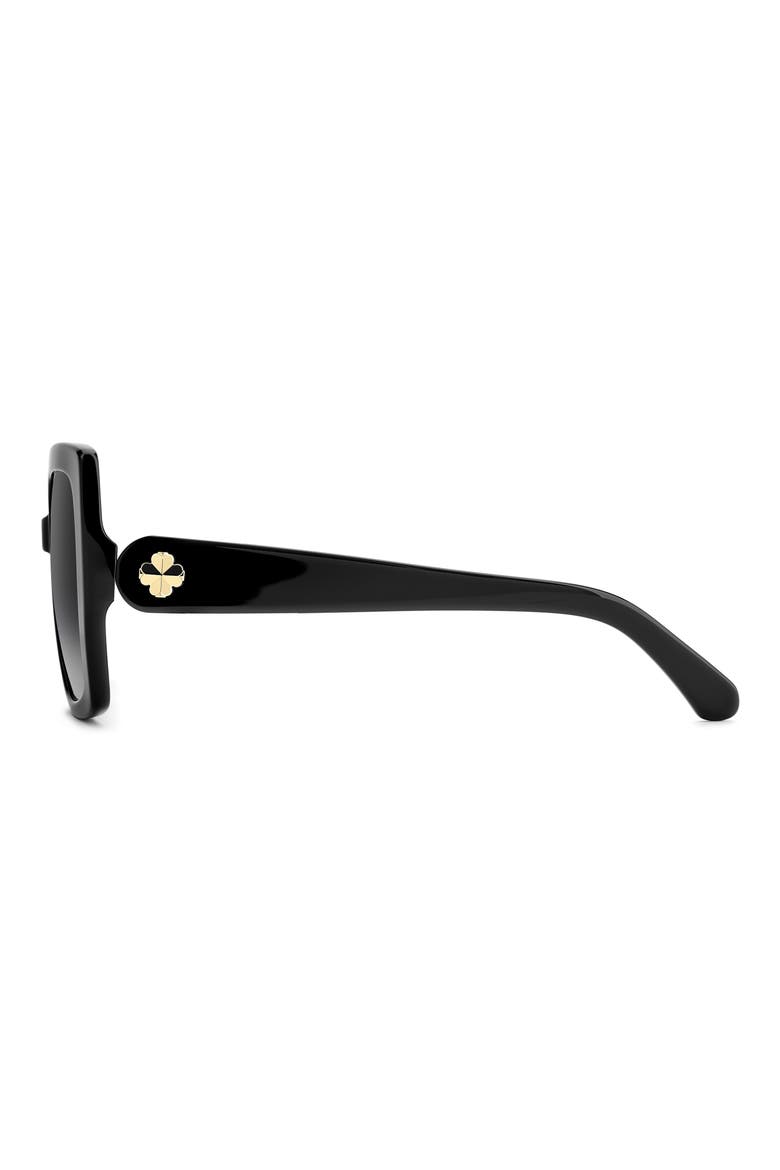 amaya 55mm polarized square sunglasses, Alternate, color, BLACK PATTERN BLACK/ GREY