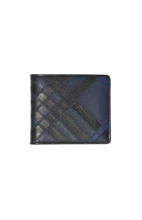 Check Intarsia Bifold Wallet